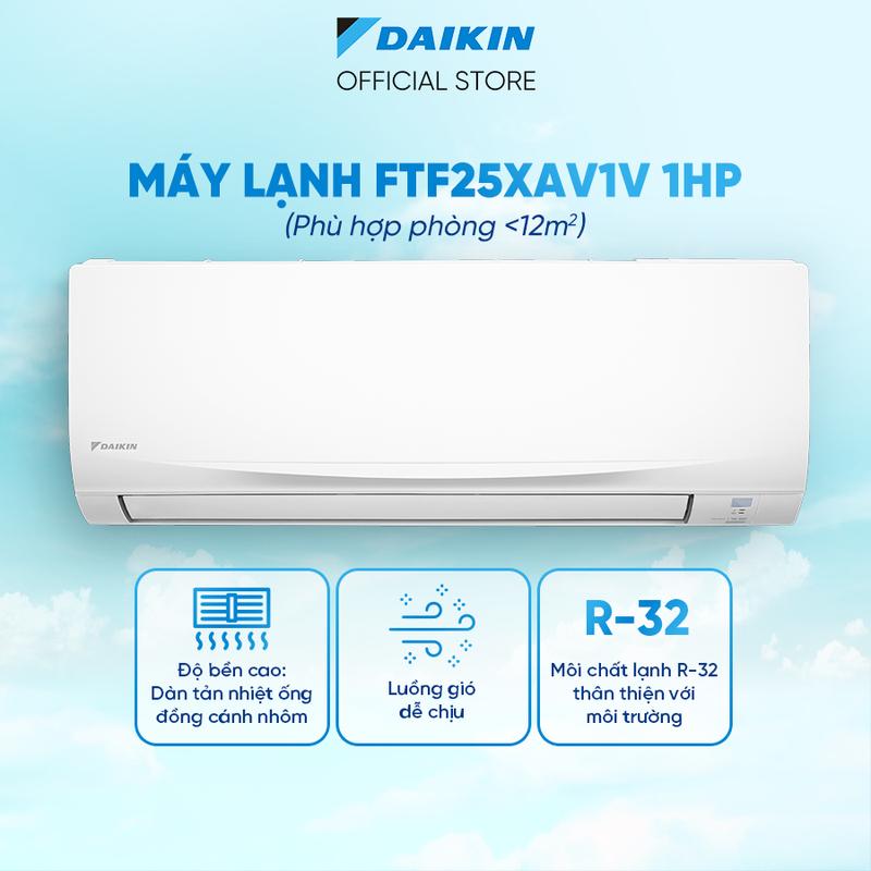 MIỄN CÔNG LẮP ĐẶT 1TR3 Máy Lạnh Daikin 1 chiều FTF25XAV1V 1HP 9000 BTU