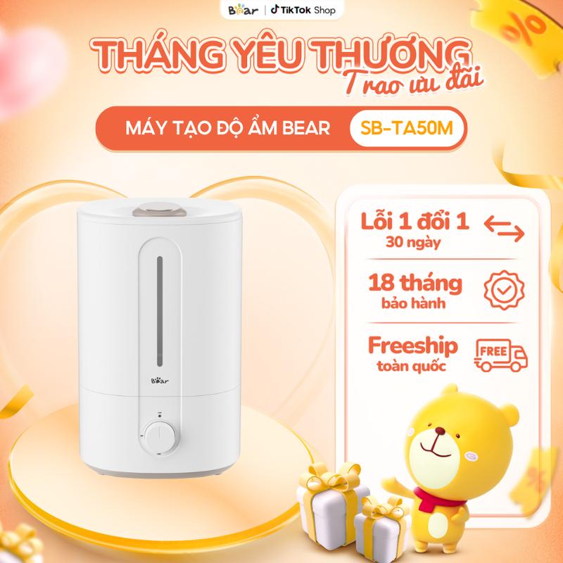 [Ưu Đãi Sốc] Máy Phun Sương Tạo Ẩm BEAR Phun Sương Làm Mát Không Khí Dung Tích Lớn 5L Bộ Lọc Ion Bạc Kháng Khuẩn SB-TA50M