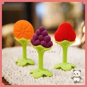 UNAYA Gigitan Bayi Bentuk Buah Silikon