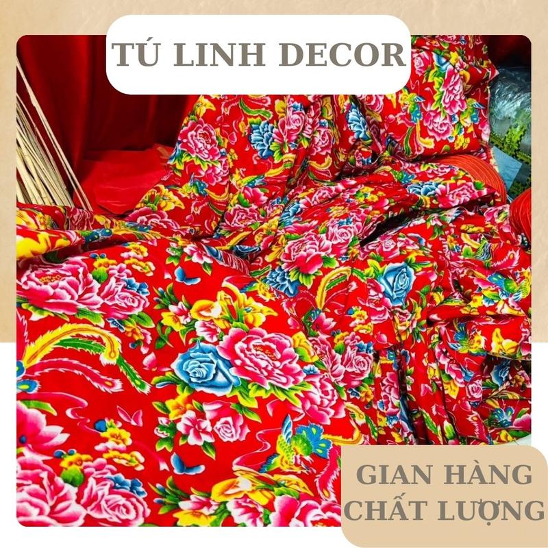 Vải Con Công sử dụng trang trí Tết khổ 1m6 dày đẹp phù hợp Decor cho phòng khách phòng ngủ phòng làm việc khách sạn nhà hàng quán cafe - Tranh Decor