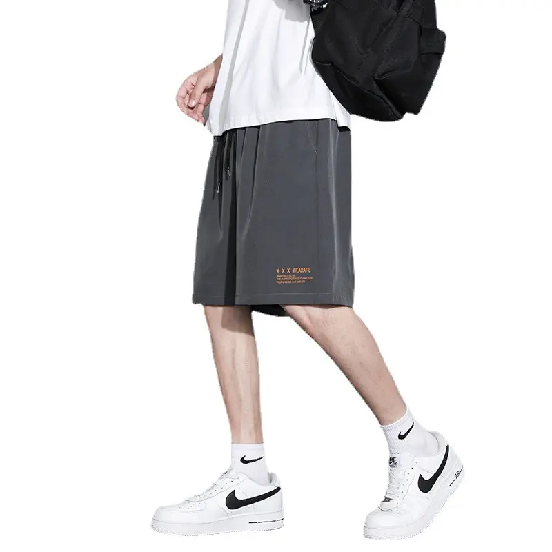 Quần Thường Ngày Cho Nam, Dáng Rộng Vừa Vặn, Nhanh Khô, Làm Bằng Lụa Lạnh, Thích Hợp Chơi Thể Thao, 5 Quần, Nhẹ, Quần Đùi Chạy Bộ, Hợp Xu hướng Và Dễ Phối Đồ quần  layout Menswear quần _ short