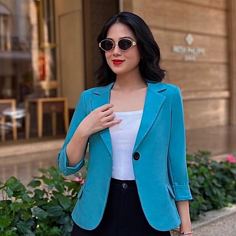 ÁO VEST CÔNG SỞ TAY LỠ CAO CẤP Women Nữ Voi Jacket Top