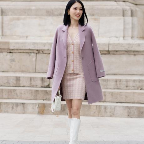 [D.CHIC] Chân váy len ngắn ôm họa tiết  388021