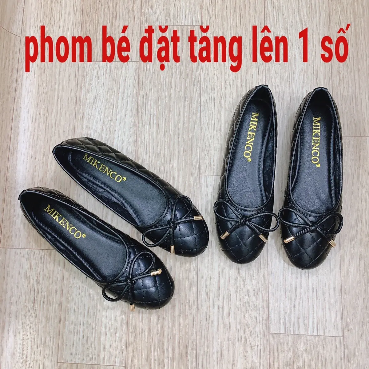 Cao SuGiày búp bê nữ mũi tròn da khâu trần chỉ phối nơ chuông lên chân xinh xắn Shoes giày da nữ đê bệt đi làm,văn phòng, lễ tân,hàng ngày vv..êm mềm