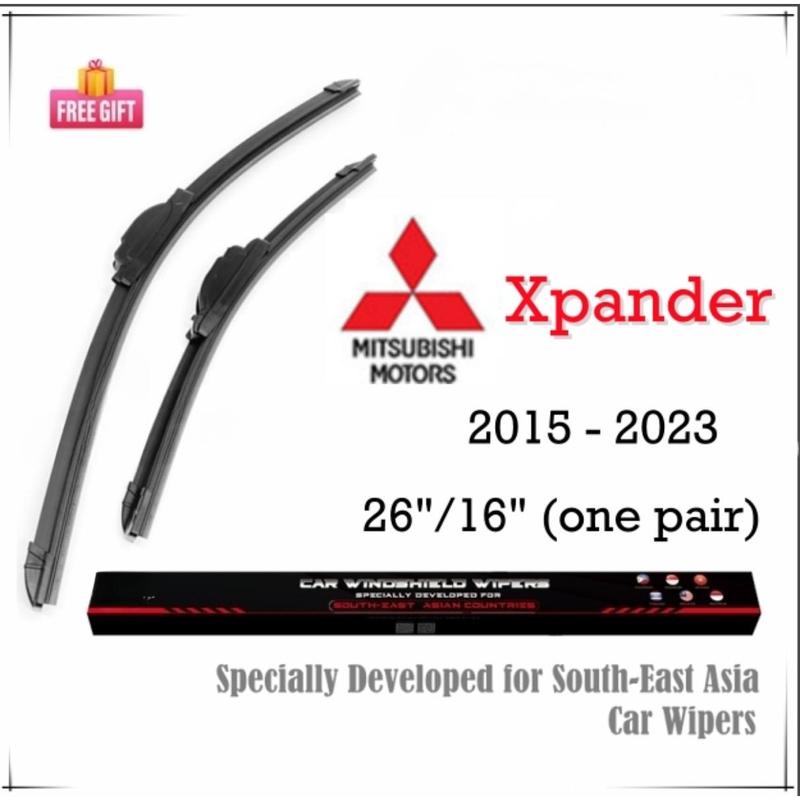 Lưỡi gạt nước trước Mitsubishi Xpander, Bộ / Cặp, Thích hợp cho cửa sổ ô tô xuyên quốc gia MITSU EXPANDER, Năm 2015-2025, 2 miếng loại chuối silicon, Wifer 0