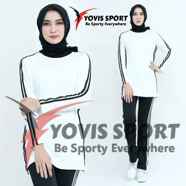 Setelan Senam Wanita Yovis Sport setelan olah raga muslimah Panjang 4