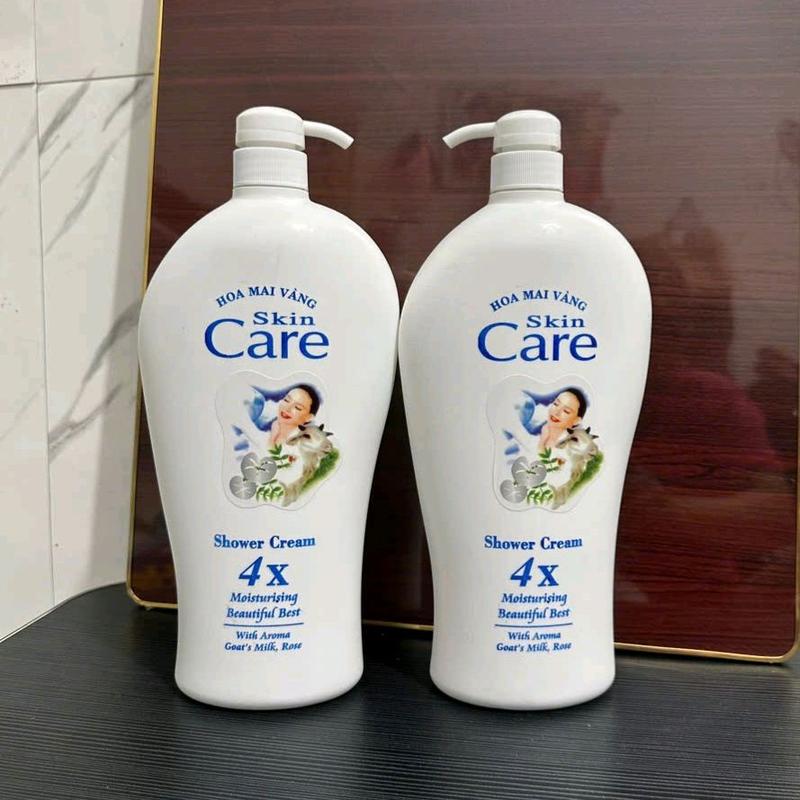  Combo 2 SỮA TẮM TRẮNG DA TỪ SỮA DÊ - DƯỠNG DA BODY  WHITE CARE 1150ML 