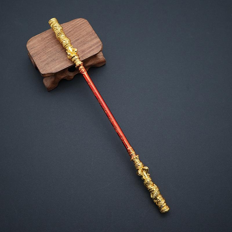 Product Introduction of 22cm Black Myth WuKong Game Ruyi Golden Cudgel Metal Handicrafts Sun Wukong Monkey King  Game Peripherals Children's Toys 18