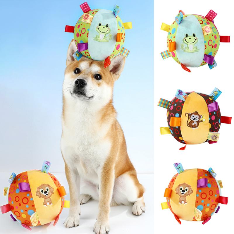 Đồ chơi cho chó bóng Tương Tác, CS, Dành cho chó nhai, Đồ chơi cho chó Nhồi Bông chống nanh giải nén, có chuông, Đồ dùng cho thú cưng, 454215