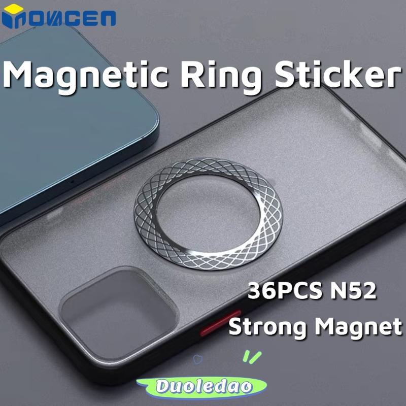 INOAVGEN Universal Magnetic Ring Sticker,Built in 36pcs N52 Strong ...