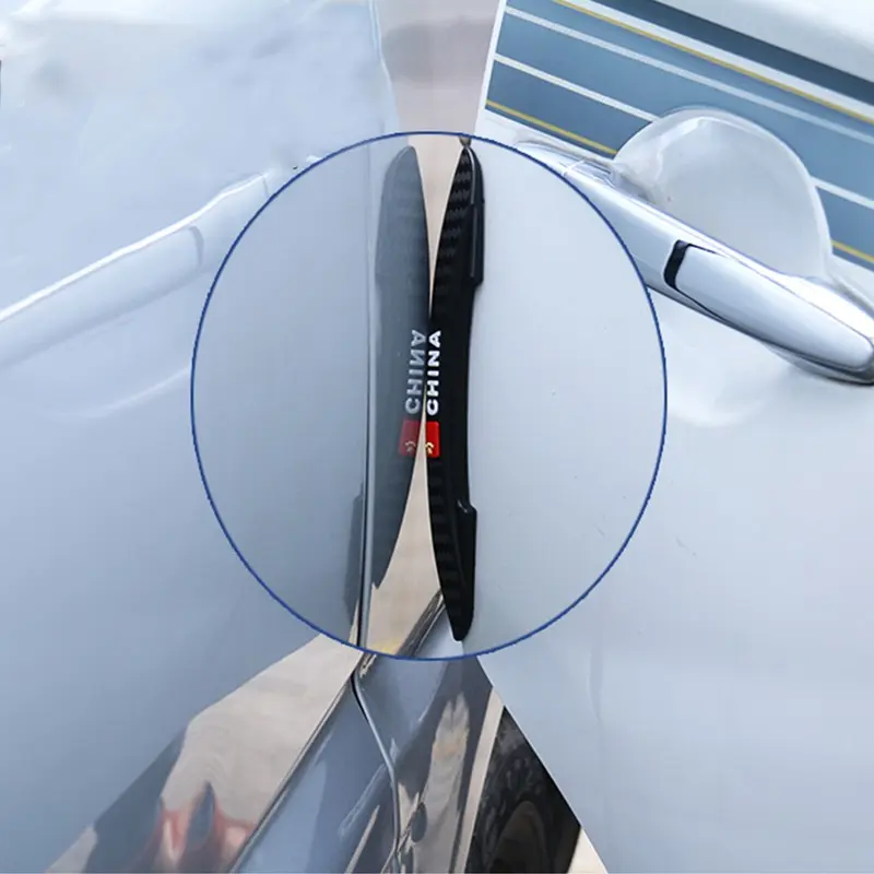 [Meta] 4pcs Pelindung Pintu mobil Door Guard Protection Toyota Mobil Pintu Anti Tabrakan Strip Car Karbon sticker  cutting 2