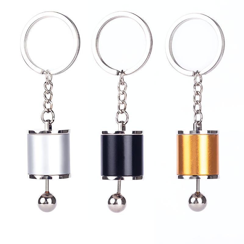 Car Hanging Gear Keychain, Metal Manual Six-Gear, Movable Shift, Key Pendants 2