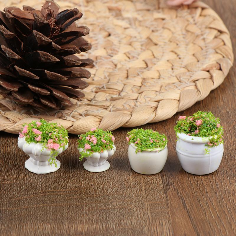 Product Introduction of [zfe]1:12 Dollhouse Mini Furniture Accessories Mini Green Plant Bonsai Flower Pots 13
