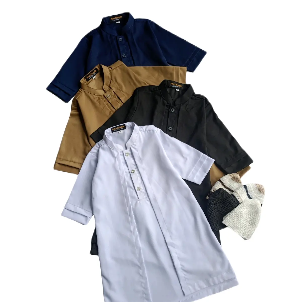 Jubah Abaya polos Anak laki-laki Jubah gamis anak laki-laki 3bln-3th Polos Jubah Koko anak Katun Toyobo
