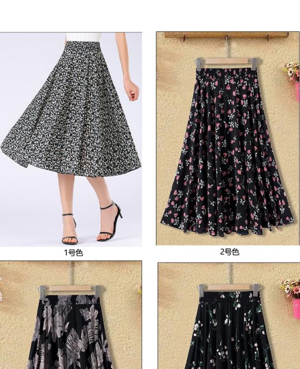 Product Introduction of Váy Mới Cho Mẹ TRUNG NIÊN, Cạp Cao Co Giãn, Thiết Kế Hoa, Thích Hợp Cho Mùa Hè, Dài Trung Bình 72 Dài, Thích Hợp Cho Múa Vuông, Chất Liệu Mỏng, 2024 7