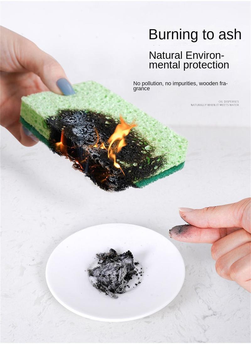 Product Introduction of 1PC Wood Pulp Dishwashing Sponge Double-Side Cleaning Sponge Absorbing Scouring Pad Household Cleaning Tools 25