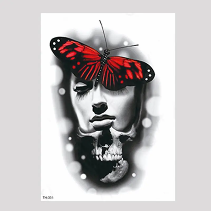 Stiker Tatto Temporary Wanita Waterproof Ukuran 21x15cm TH-12 6