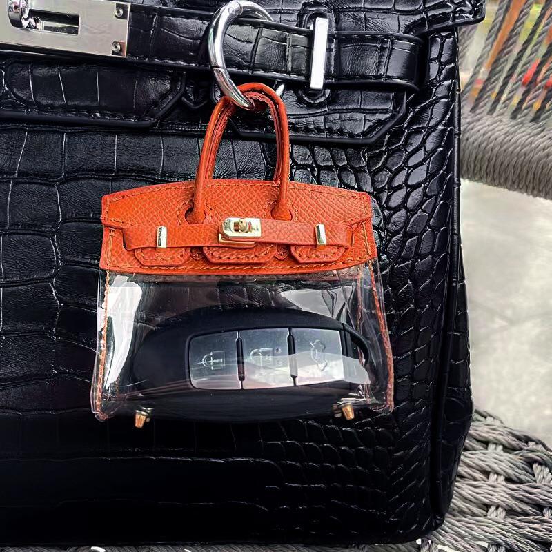 Túi Đựng Mỹ Phẩm Thời Trang Mini, Gói Chìa Khóa Xe Hơi, Son Môi, Nước Hoa, Túi Đựng Chìa Khóa Xe Hơi, Tinh Tế, Túi Thạch Trong Suốt Mini, Mặt Dây Chuyền