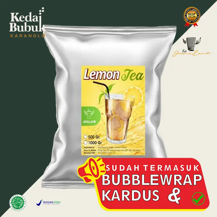 (SUPER) LEMON TEA BUBUK MINUMAN JAVALAND SUPER KEMASAN 1 KG
