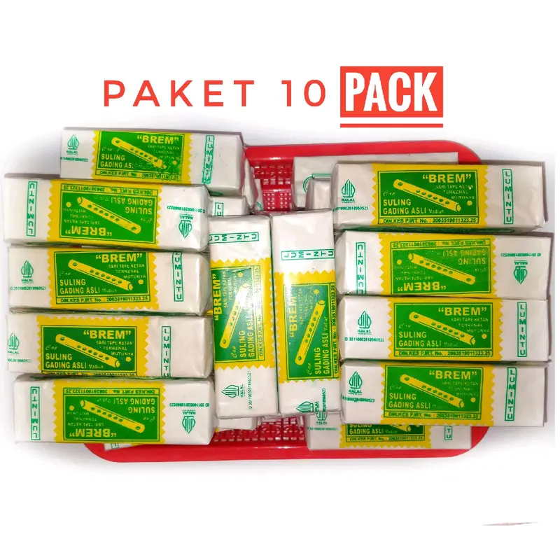 Paket 10 Pack Brem Madiun Cap Suling Gading isi 4 Keping Manis Food 1