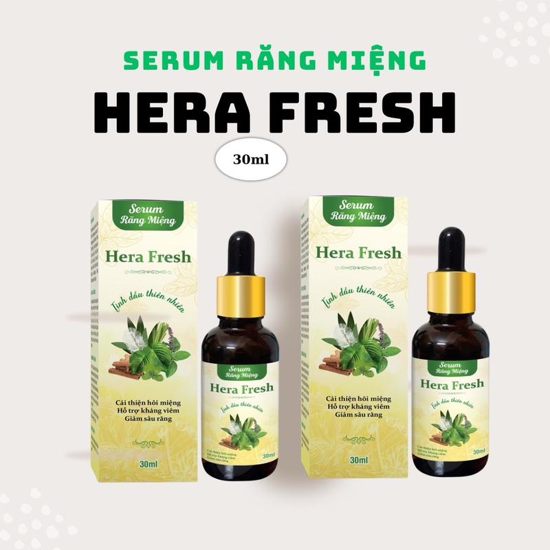 [Deal Hời]:[COMBO 4SERUM TẶNG 1 SERUM  ]:Serum răng miệng HERA FRESH- Hỗ trợ cải thiện răng miệng-Giúp răng chắc khoẻ-Khử hôi miệng + Tặng 1 serum Sena dung tích 30ml xịt  thơm Xịt Thơm Miệng Xịt Miệng