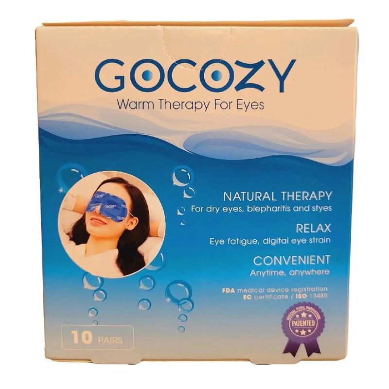 GOCOZY, chườm ấm mắt giúp thư giãn, giảm mỏi mắt khô mắt, hộp 10 miếng, phân phối gomed 2