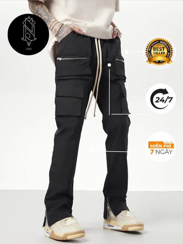  chất lượng cao Quần pant C989 Ống Đứng Phong Cách streetwear Cho Nam  2 MÉT SHOP Jean Menswear Kaki 