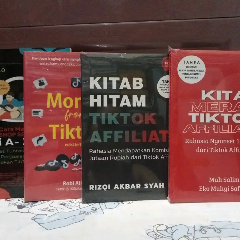 sepakat 4 Buku tikitok kitab hitam, kitab merah, shop seller , Money from tiktok 1