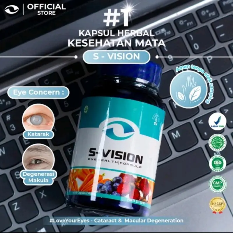 Smartvision S-VISION Easy Suplemen Kesehatan Mata Minus Ampuh - 30 CAP