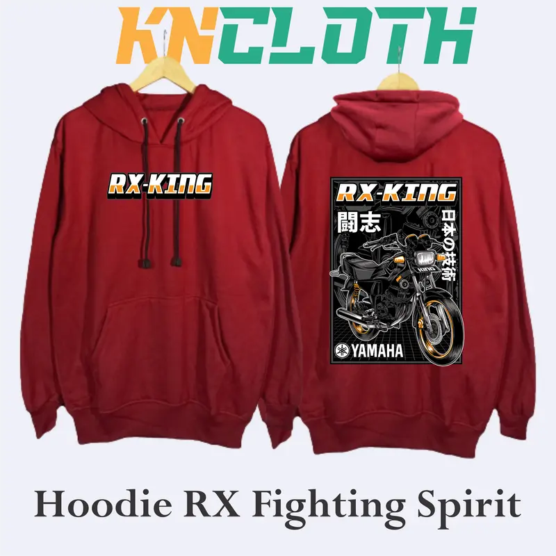 JAKET HOODIE RX-KING FIGHTING SPIRIT MARKERCLOTH PREMIUM EDITION FREE GIFT MINIGRAM EMAS BIG SIZE (M,L,XL,3XL,4XL,5XL) Custom Fleece 1