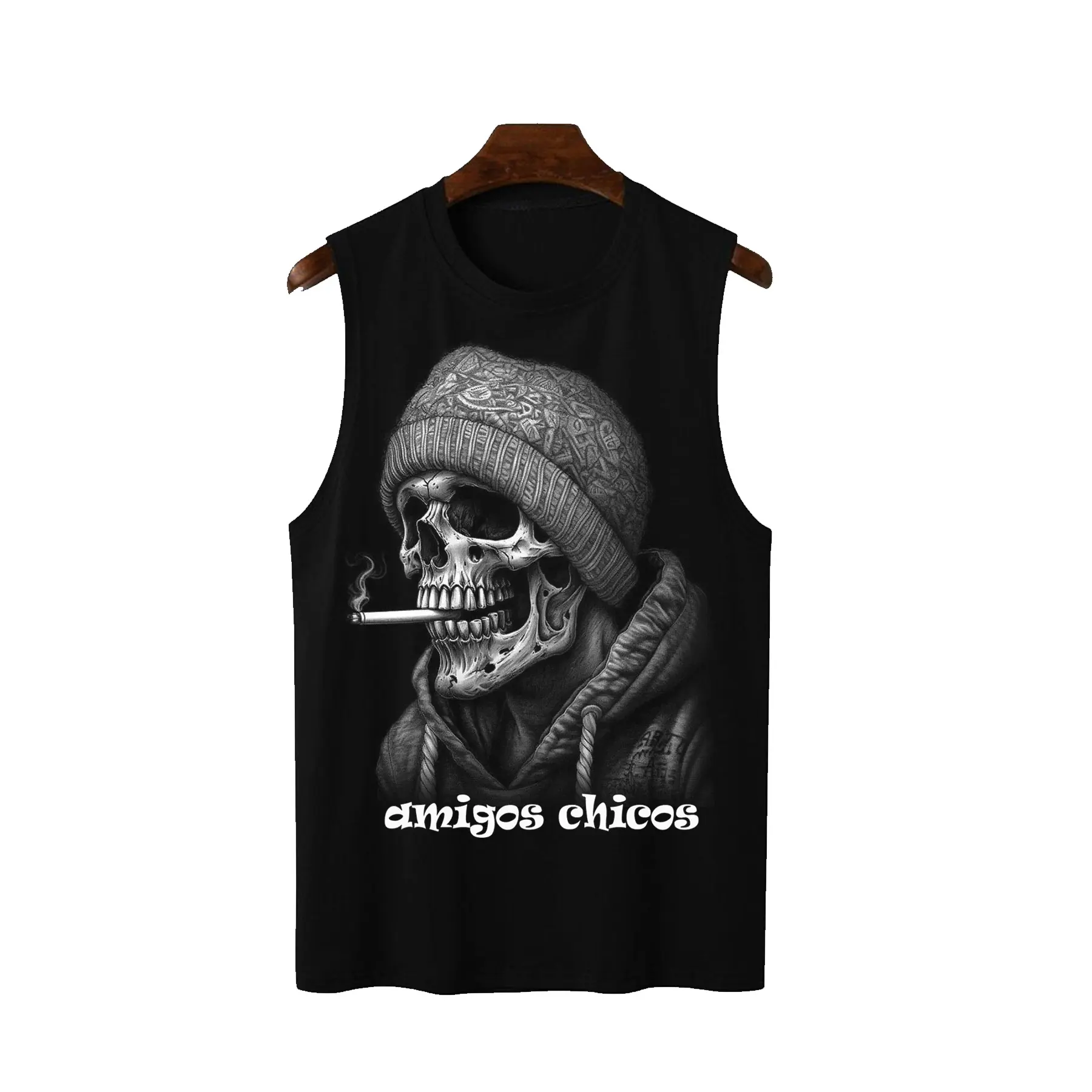 Kaos Lekbong singlet amigos laki-laki atasan Murah distro gambar sablon keren gratis ongkir Casual Crew Neck Crew Neck