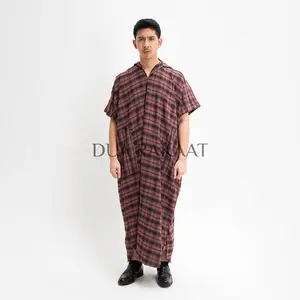 DUA RAKAAT Original ZAHIR FLANEL Thobes Pria Muslim Jubah Hoodie Abaya Gamis Bahan Asheera Premium