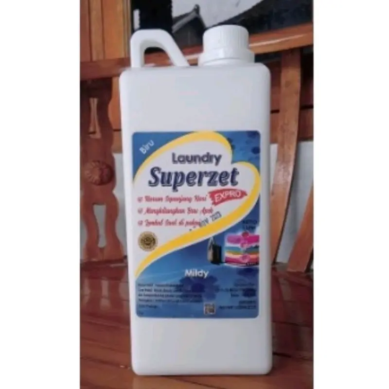 SUPERZET ~ parfum pewangi laundry wangi 1 liter kemasan drigen Biru 7