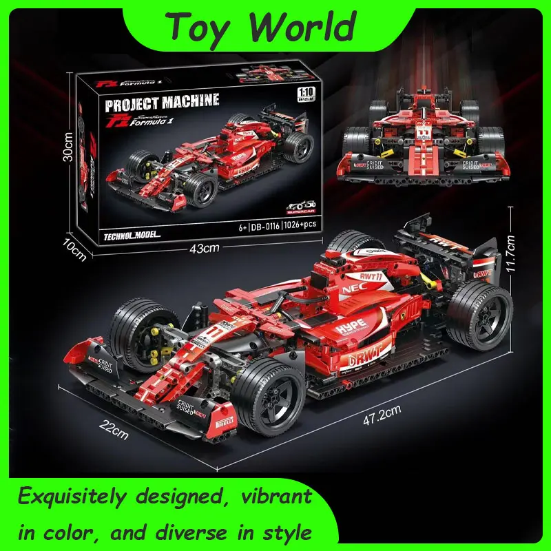 Ferari F1 Techno 7202 Puzzle Block Bricks Racing Car Gift for Boys Birthday Gift Eid Gift 0