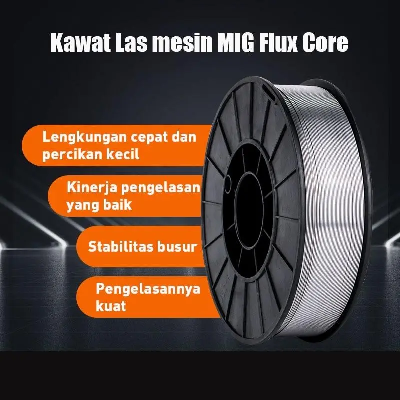 【COD,Stok Lokal】 Kawat Las  Flux Core Wire Gasless Kawat Las Mig 1 Kg Full Ukuran 1MM 5