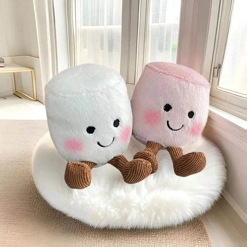 Cute 2-color cotton  toy keychain cartoon plush pendant car key backpack decoration children's gift