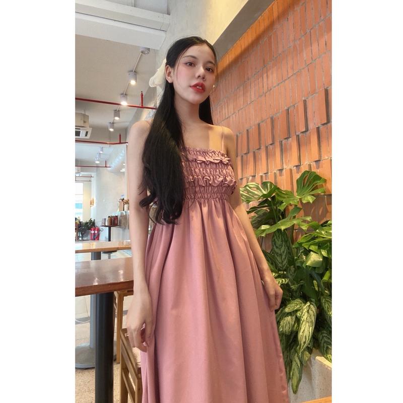 [SALE MẠNH ]- Đầm 2 dây nhún dáng dài nhẹ nhàng 5
