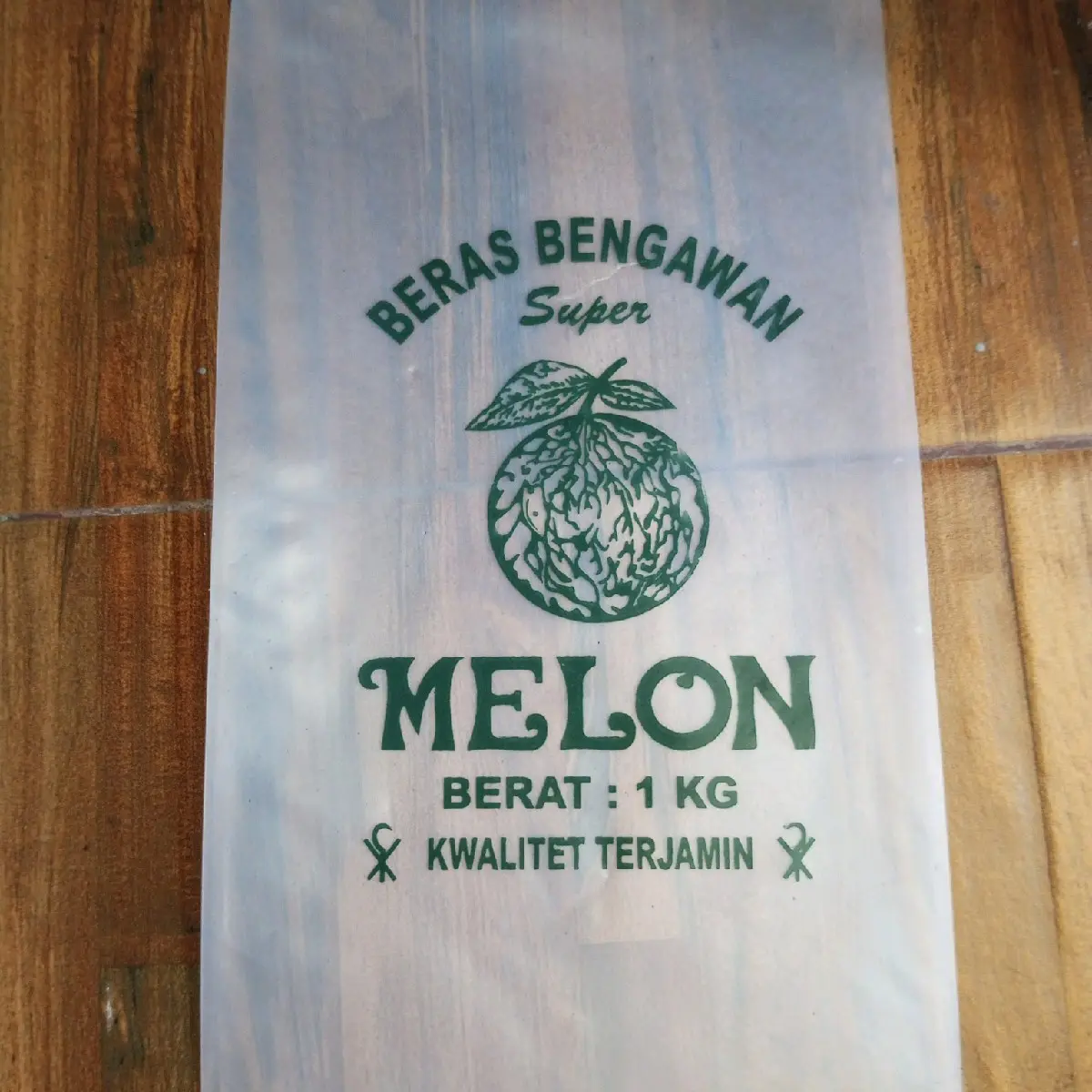 plastik beras 1kg cap melon(isi 50 pcs)