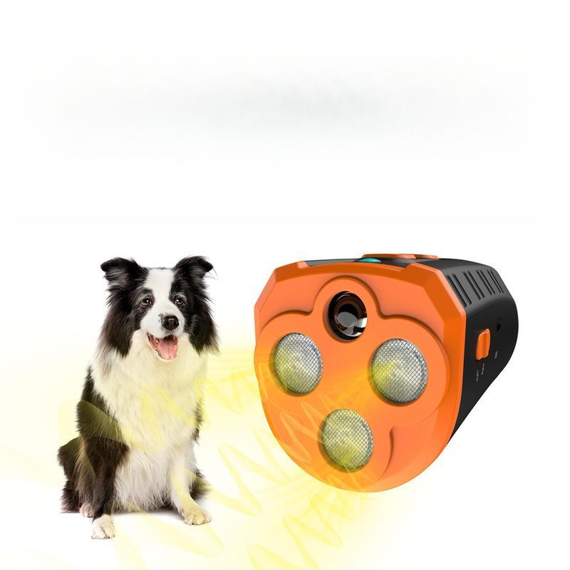 Ultrasonic Anti-Bark Dog Repellent Trainer - LED Light, Double Speakers, Gentle Pet Corrector