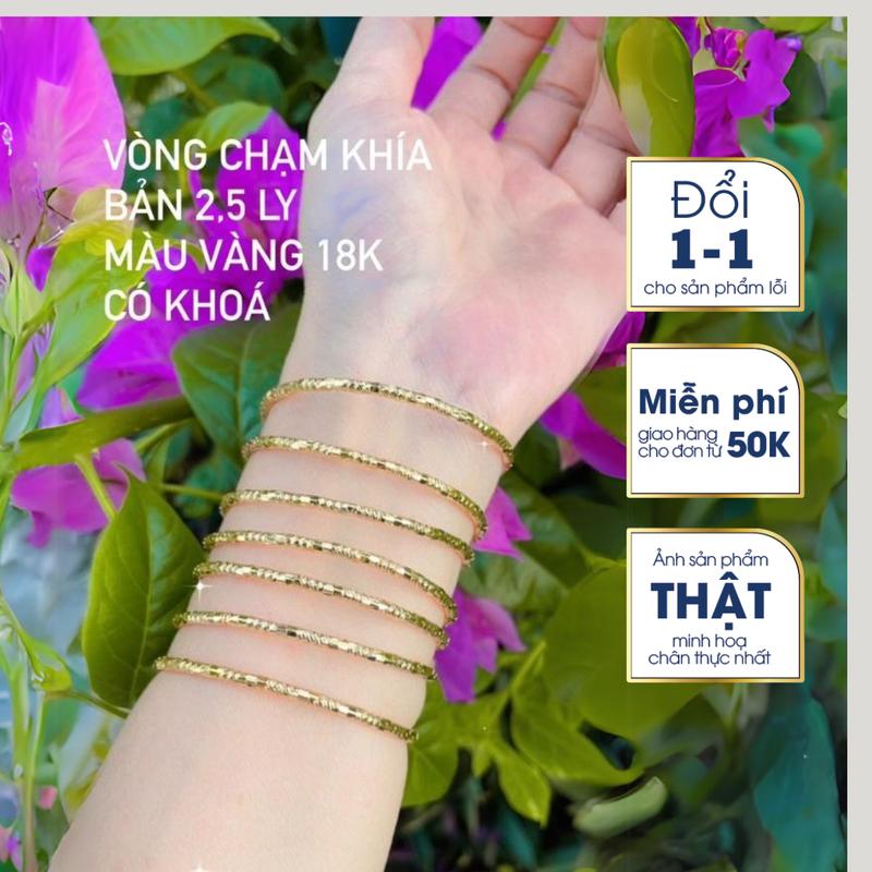 Vòng ximen có khoá Không gỉ ximen chạm khía cao cấp bản 2,5 ly Trang sức titan cao cấp không hoen gỉ không kiêng nước Bàn Tay Phụ Kiện