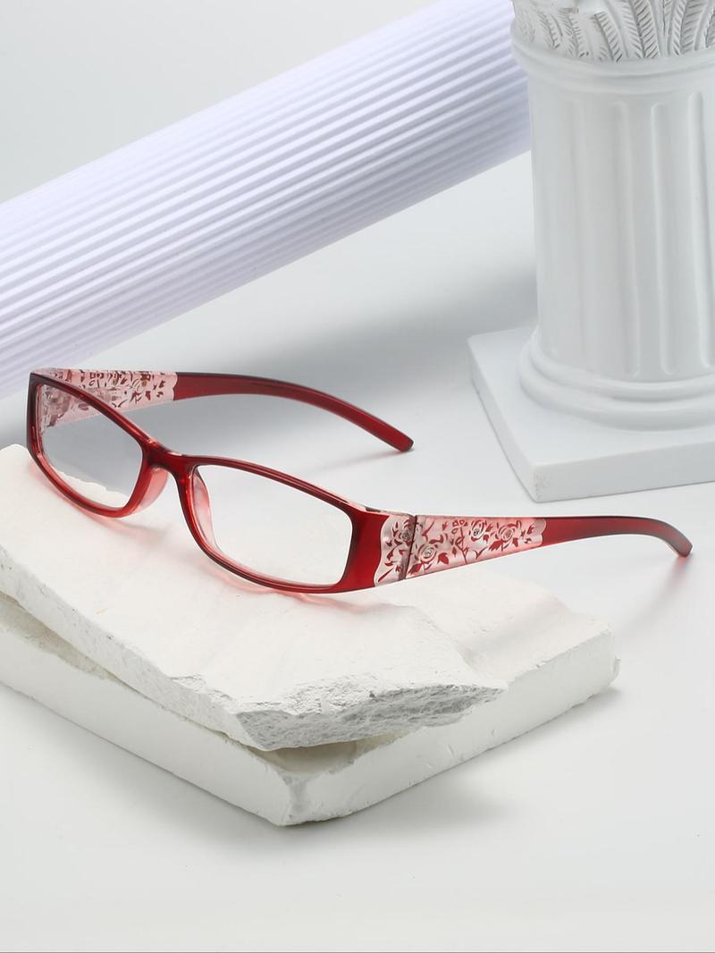 Product Introduction of Simple Eyeglasses for Everyday Use, 1 Pair Basic Flat Frame Fashion Eyeglasses for Women & Men, Fashion Eyeglasses for Work, Daily Clothing Decor, Perfect for Student Daily Use 0