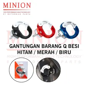 [SIAP KIRIM] GANTUNGAN BARANG MOTOR BULAT / CENTOLAN MOTOR BESI / GANTUNGAN MOTOR O