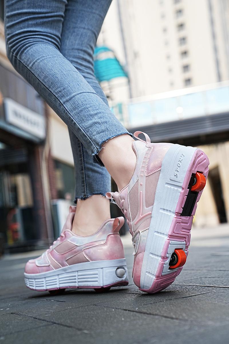 Product Introduction of Fire Fruit Wild Shoes Roller Skates LED Light Shoes with Wheels Factory Direct Sale Order 6