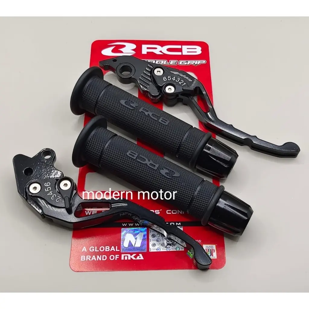 Handgrip RCB HG55 ORIGINAL + Handle Cnc + Jalu Stang Cnc Nmax, Pcx, Adv, Aerox Dan lainnya