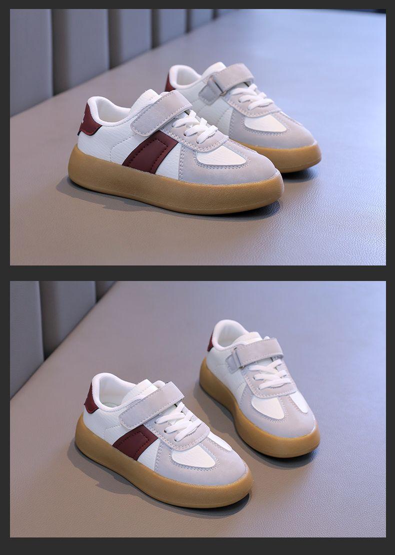 Product Introduction of Children's Shoes Children's Sneaker 2024 New Girls' Sneakers Boys' Moral Training Shoes Middle and Big Children Students Soft Bottom Skateboard Shoes 12