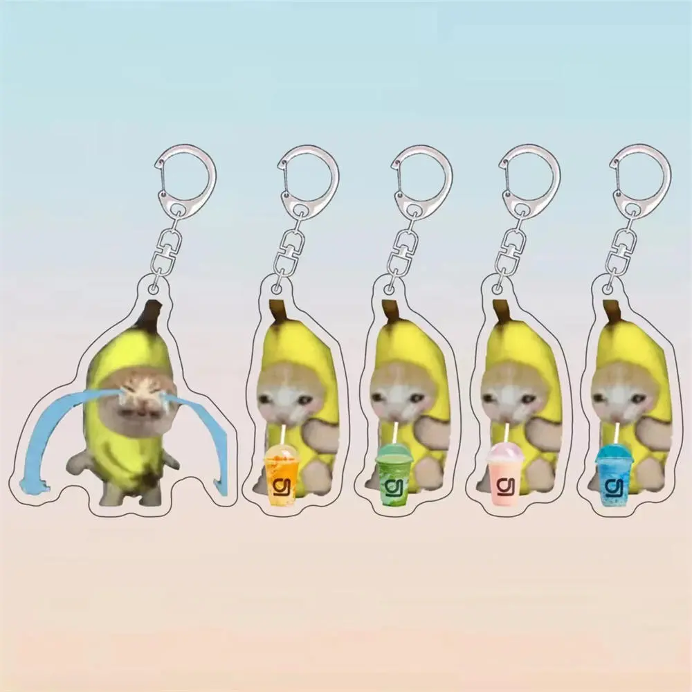 lanyard  keychain Funny banana  charm  expression keychain for
