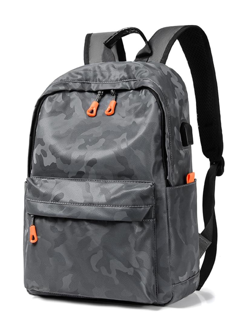 Product Introduction of Men's Camo Pattern Backpack, Large Capacity Lightweight Backpack, Casual Outdoor Sports Backpack for Men, Student School Bag 5