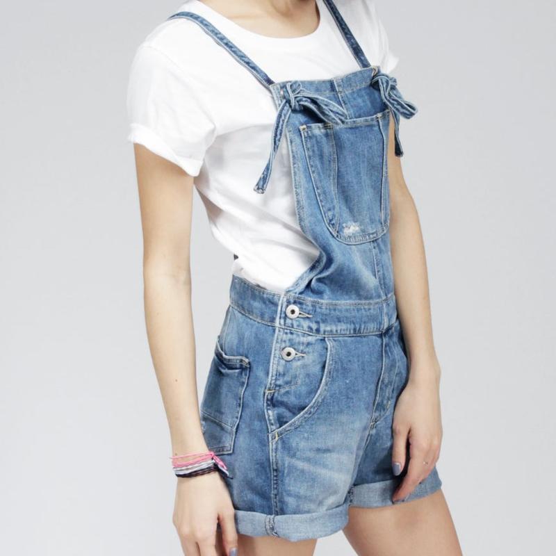 Ninety Degrees Short Overall A01 Series Light Blue 41A01D3LL 3