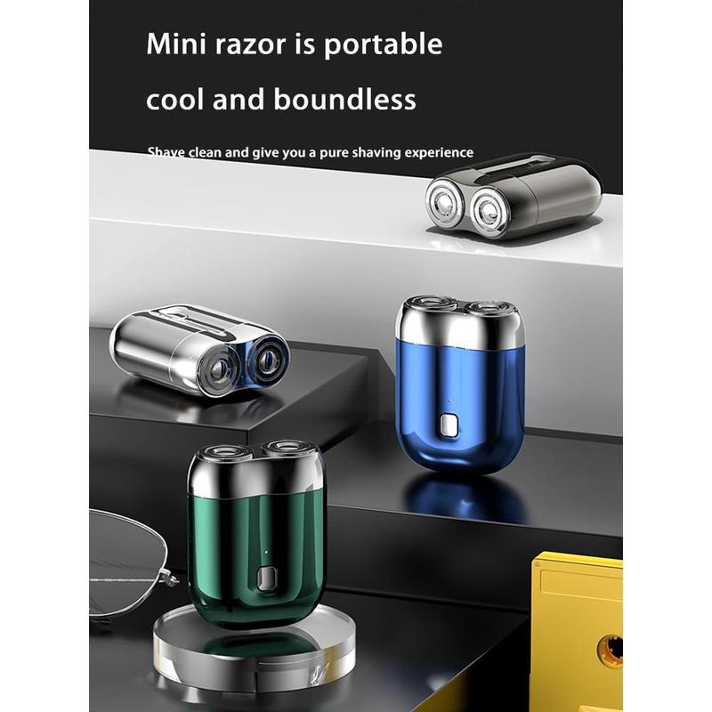 Product Introduction of Those Mini Shaver On-the-Go, Portable Alloy Electric Shaver for Men, Cordless Travel Shaver, Dry Shaver, USB Rechargeable Electric Razor, Ipx7 Waterproof, Easy Cleaning, Battery Indicator Facial Silky 14