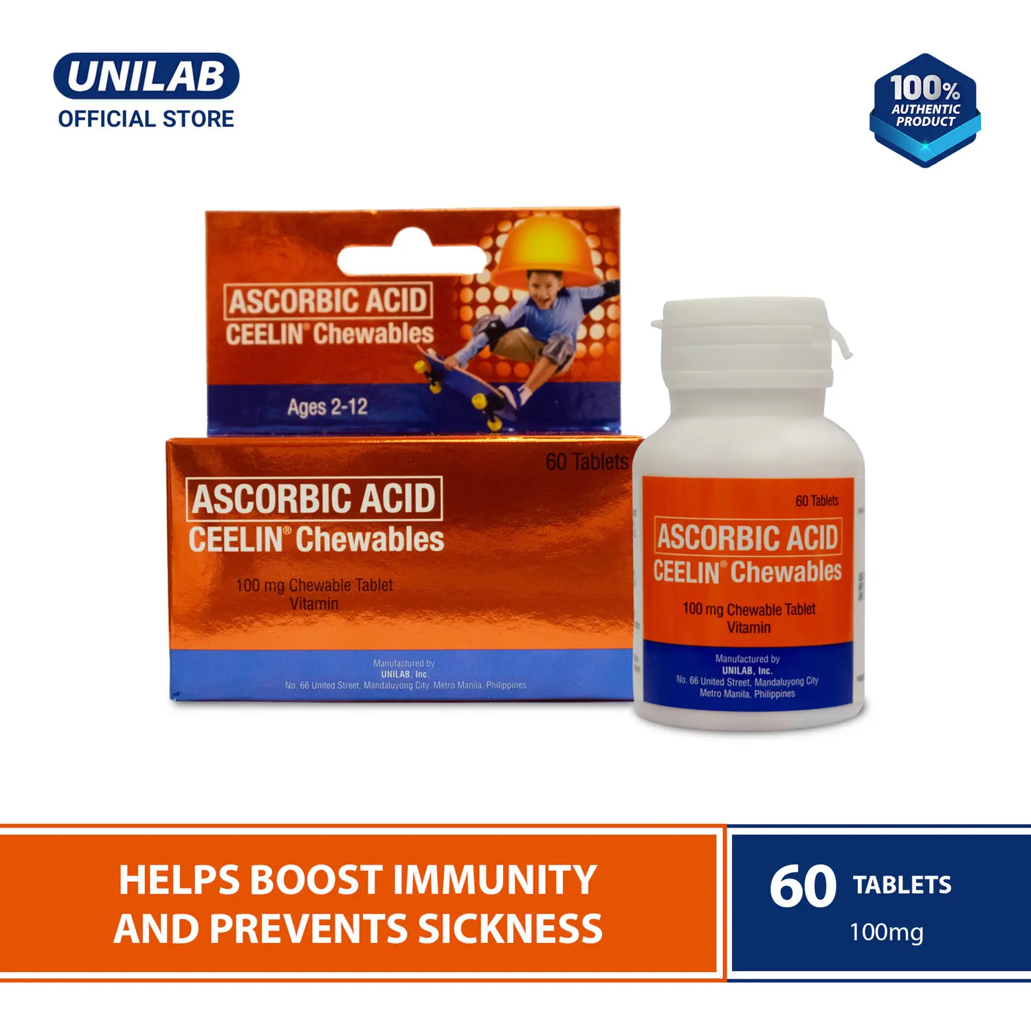Ceelin Chewtab 60s (Helps Boost Immunity And Prevents Sickness)